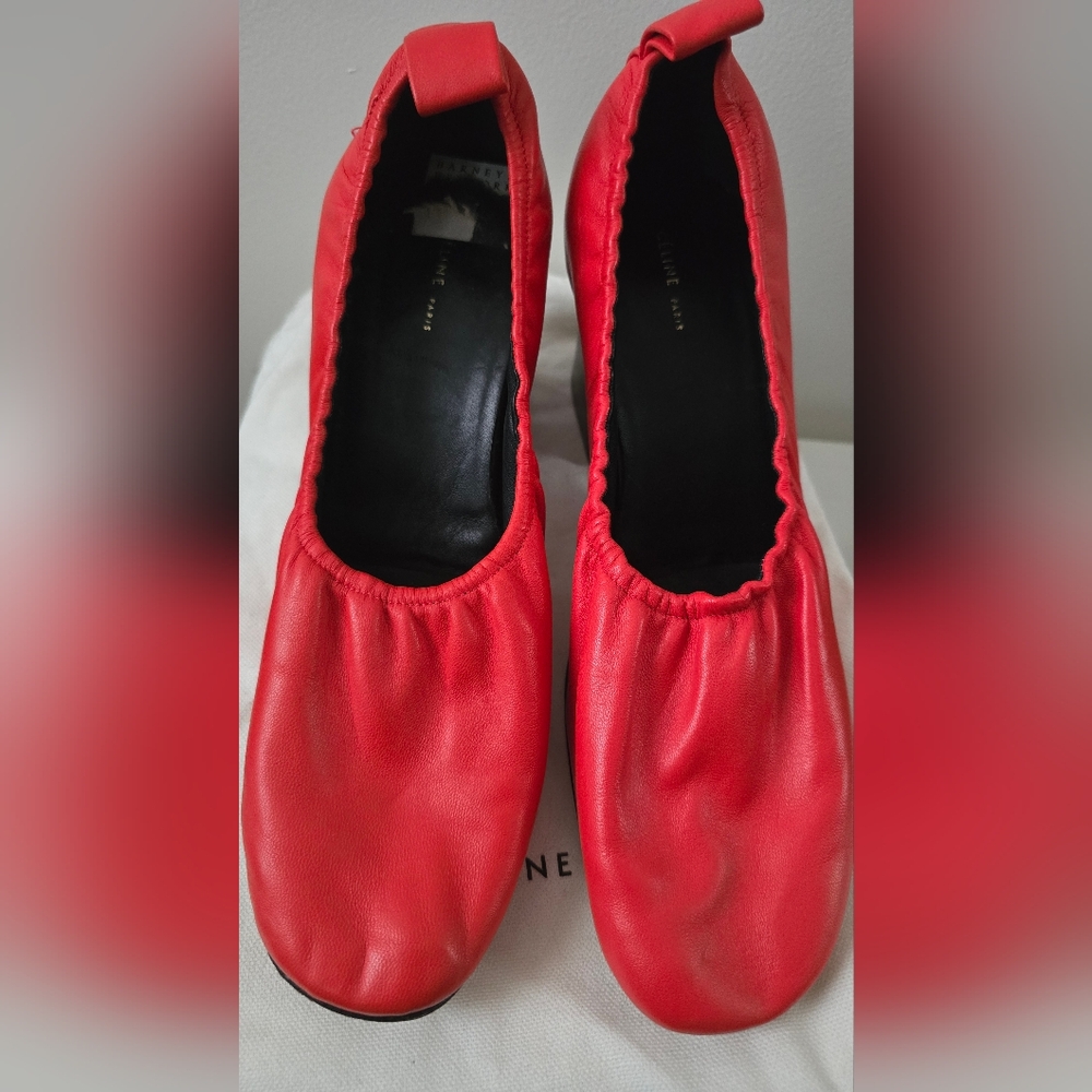 Celine Red Women's Shoes In Excellent Condition